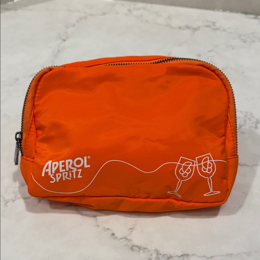 Aperol Spritz Orange & White Fanny/Belt-Bag with Adjustable Strap.